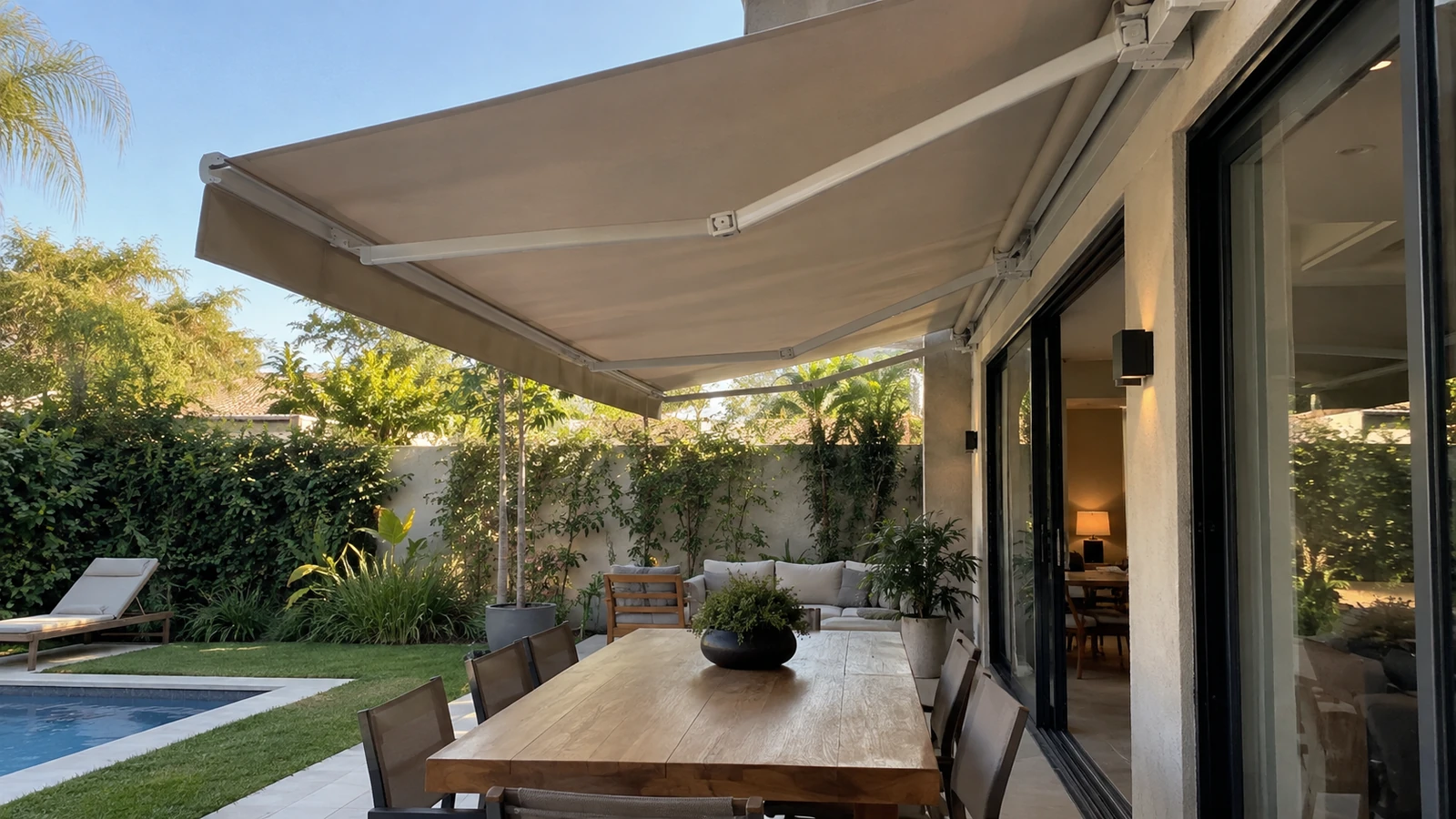 Toldo articulado em Brasília DF